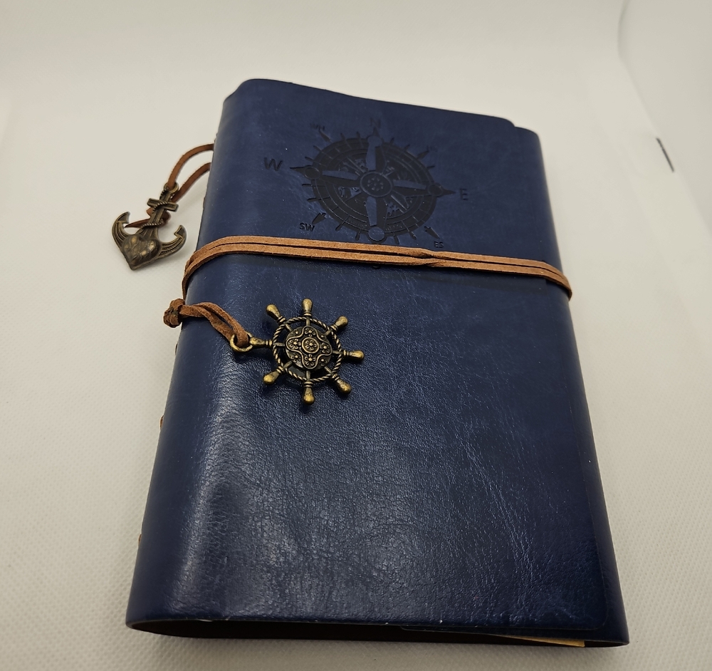 Nautical Blue Leather Journal